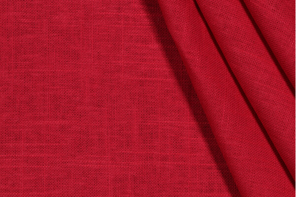 Covington Jefferson Linen Woven Drapery Fabric in 350-Watermelon