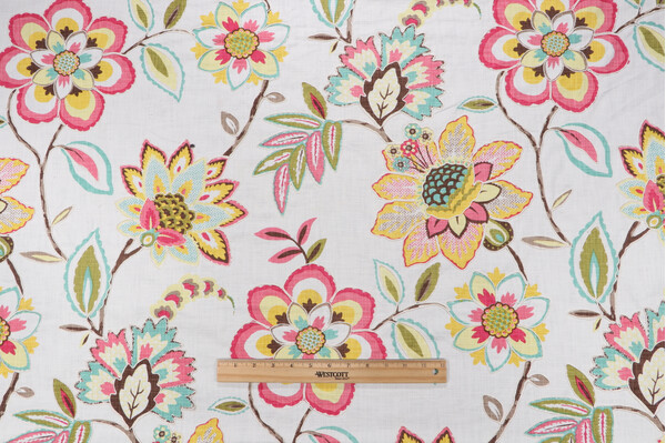 Covington Laylani Printed & Embroidered Drapery Fabric in 79-Birthday Cake
