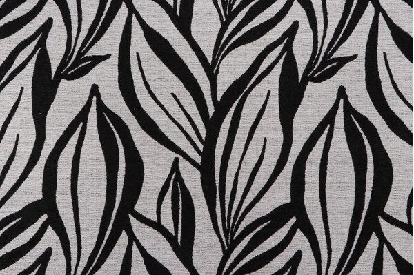 Covington Tiya Woven Chenille Upholstery Fabric in 916-Ebony