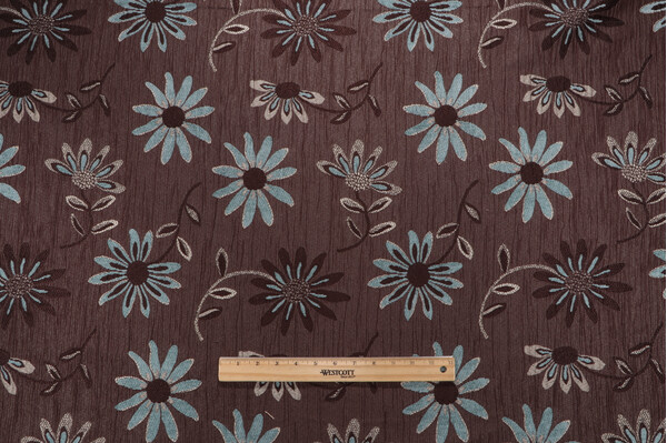 Santana Woven Chenille Upholstery Fabric in Bluestone