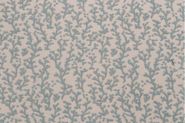 Coral Woven Outdoor Fabric in Aqua