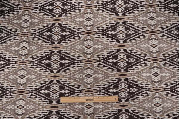 Crossroads Woven Chenille Upholstery Fabric in Taupe