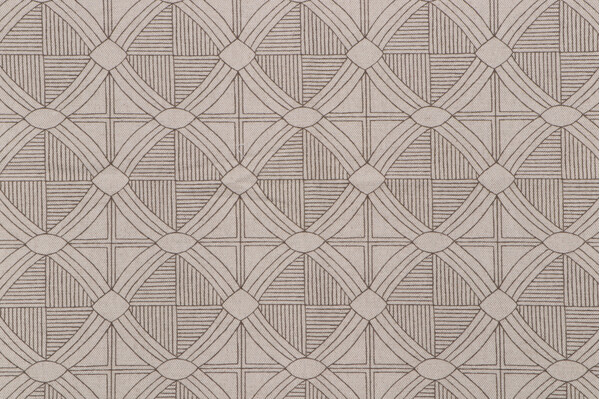 Sample of Belle Maison Octavius Printed Linen Blend Drapery Fabric in Linen 