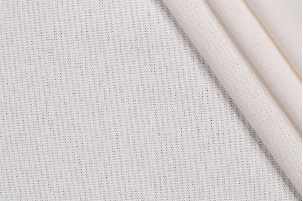 Sample of Lino Textiles Arthur Woven Cotton Drapery Fabric in Ivory 