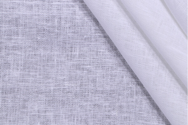 Sample of Lino Textiles Juno Woven Drapery Fabric in White 