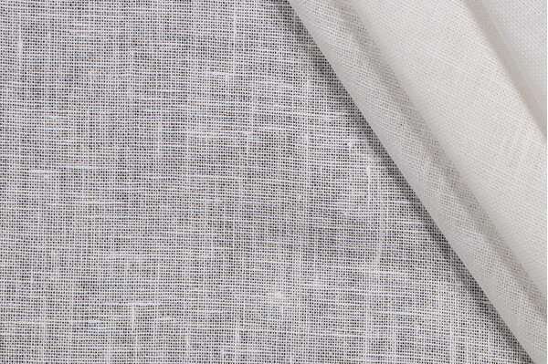 Sample of Lino Textiles Juno Woven Drapery Fabric in Ivory 