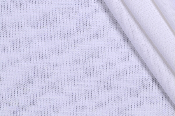 Sample of Lino Textiles Oliver Woven Drapery Fabric in White 