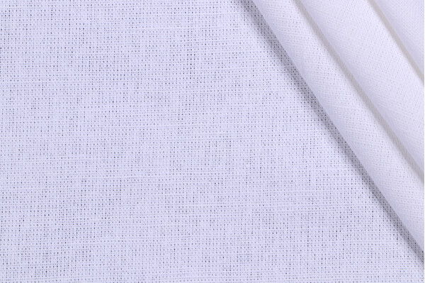 Sample of Lino Textiles Oliver Woven Drapery Fabric in White 