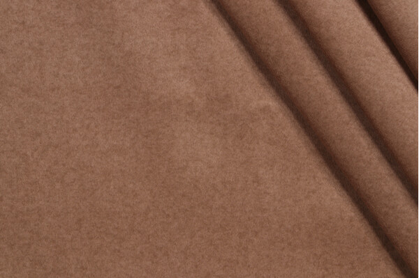 Ambition Backed Velveteen Decorator Fabric in Doe