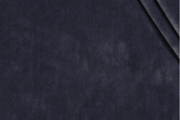 Camille Velvet Upholstery Fabric in Slate Blue