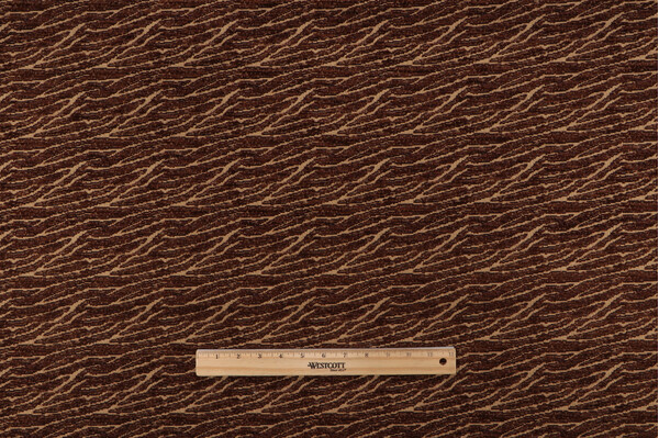 1 Yard Scalamandre Merill Woven Chenille Upholstery Fabric in Chestnut