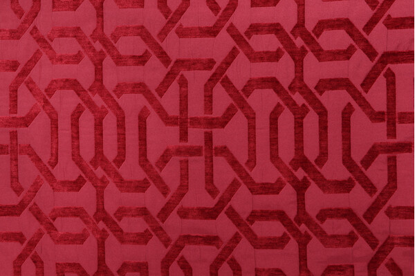 Scalamandre Wexford Woven Chenille Upholstery Fabric in Lipstick