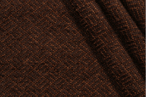 Fonthill Oakdale Chenille Upholstery Fabric in Espresso