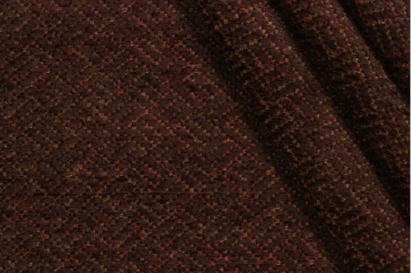 Fonthill Oakdale Chenille Upholstery Fabric in Espresso