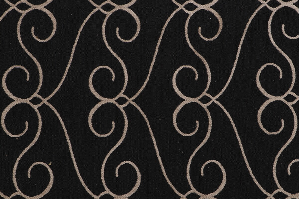 Scalamandre Ayesha Woven Chenille Upholstery Fabric in Onyx