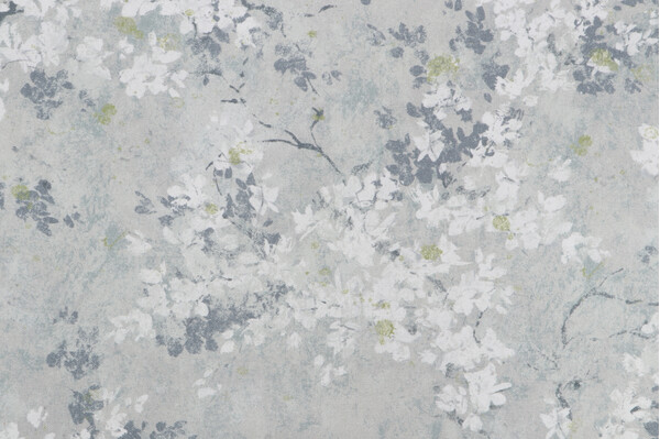 Mill Creek Fostorio-Opulence Printed Cotton Drapery Fabric in Harbor Mist