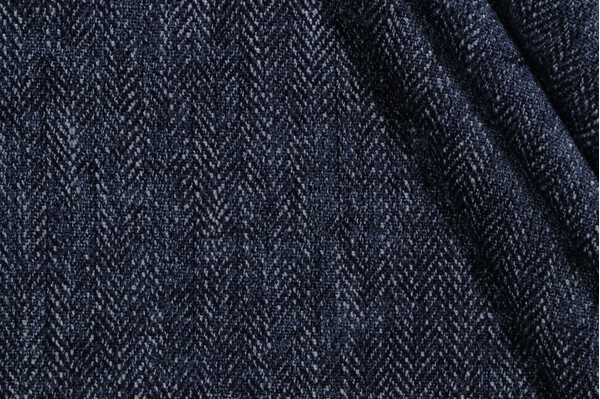 New View Woven Chenille Upholstery Fabric in Navy