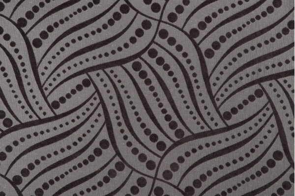 Scalamandre Moderne Woven Chenille Upholstery Fabric in Coal