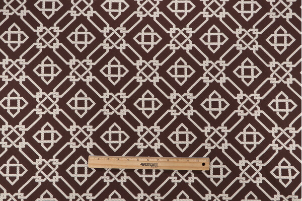 Scalamandre Link It Woven Upholstery Fabric in Chocolate