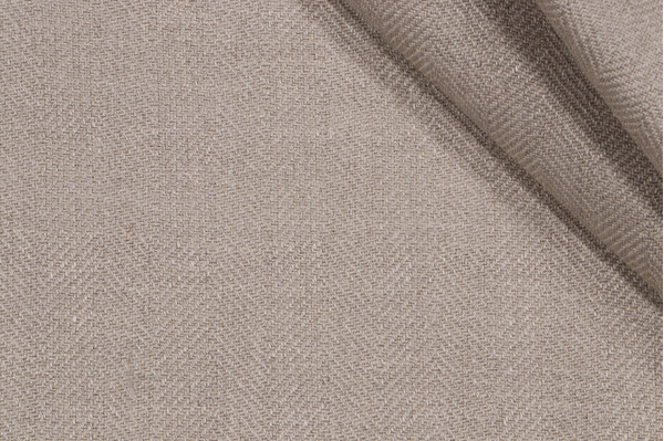 Herringbone Woven Upholstery Fabric in Pebble