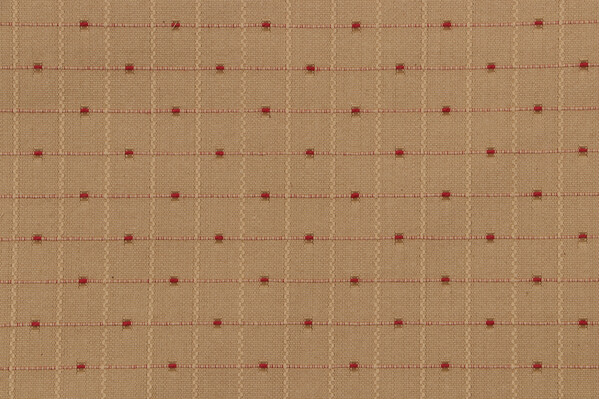 Fonthill Casino Woven Upholstery Fabric in Tan/Red