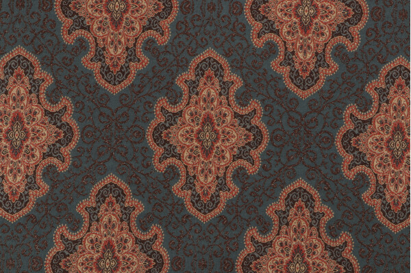 Fonthill Amaya Tapestry Upholstery Fabric in Blue/Multi