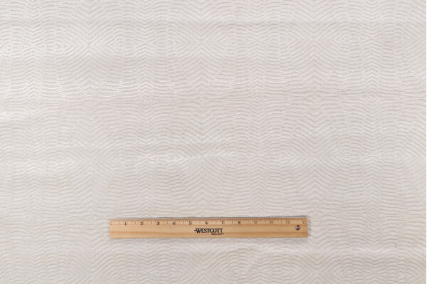 Fonthill Cava Velvet Upholstery Fabric in Ivory
