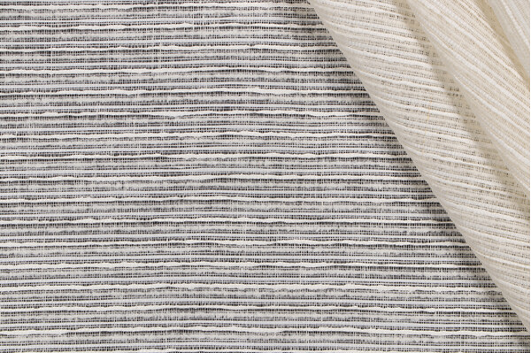 Grey Watkins Sheer Madness Drapery Fabric in Creme
