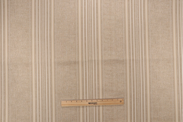 Grey Watkins Bellotto Woven Upholstery Fabric in Sand