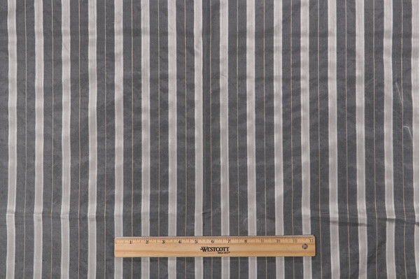 1 Yard Fonthill Crawford Stripe Sheer Drapery Fabric in Natural