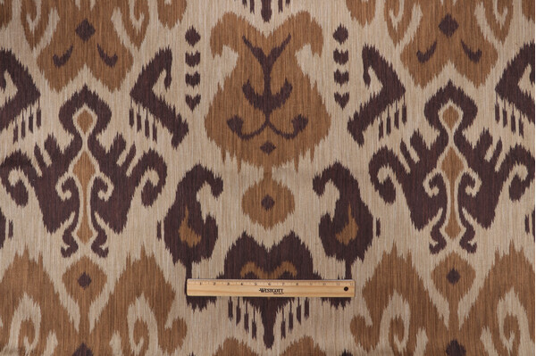 Click for 3 Yards Scalamandre Isan Ikat Damask Decorator Fabric in Camel Scalamandre Isan Ikat Damask Decorator Fabric in Camel
