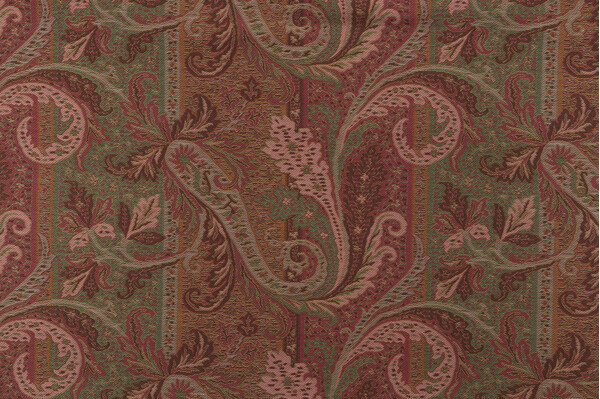 Fonthill Sachin Tapestry Upholstery Fabric in Pink/Green