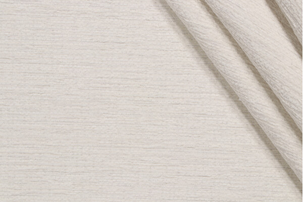 Crypton High Performance Woven Chenille Upholstery Fabric in Ivory
