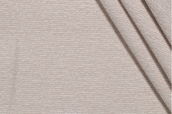 Crypton High Performance Woven Chenille Upholstery Fabric in Ivory