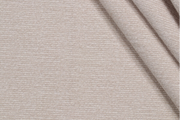 1 Yard Crypton High Performance Woven Chenille Upholstery Fabric in Oyster