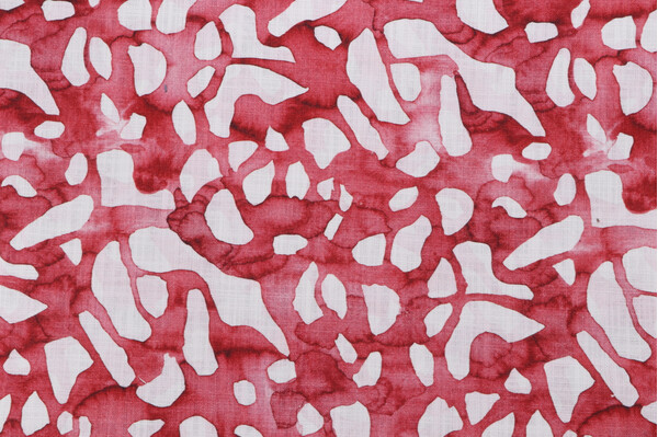 Hamilton Maribella Printed Cotton Drapery Fabric in Berry 