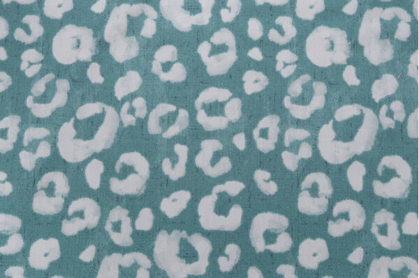 Hamilton Miss Kitty Printed Cotton Drapery Fabric in Rain 