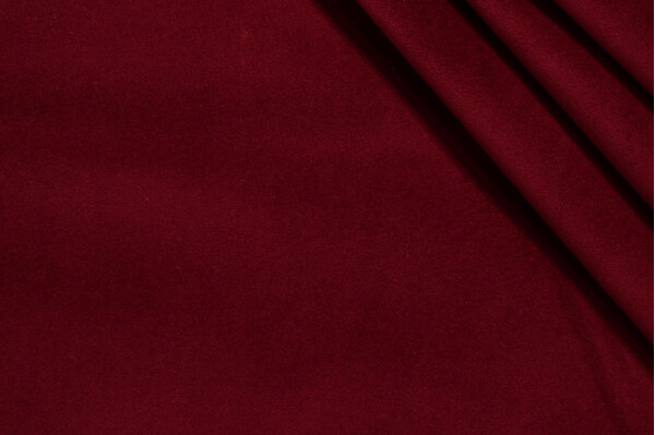 Sample of Scalamandre Vip Velveteen Upholstery Fabric in Maroon 