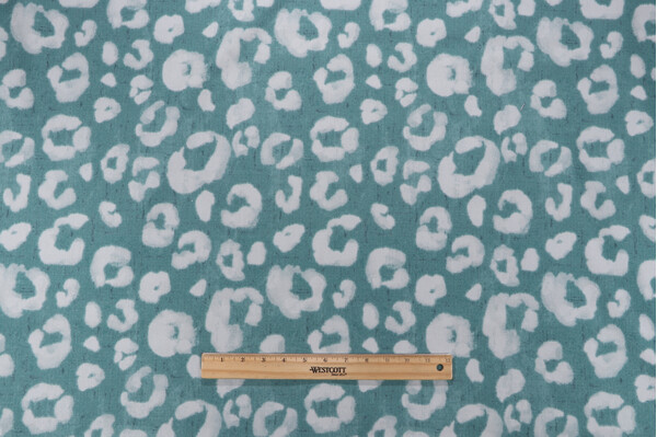 Hamilton Miss Kitty Printed Cotton Drapery Fabric in Rain 