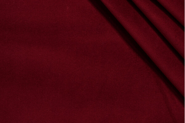 Sample of Scalamandre Vip Velveteen Upholstery Fabric in Maroon 