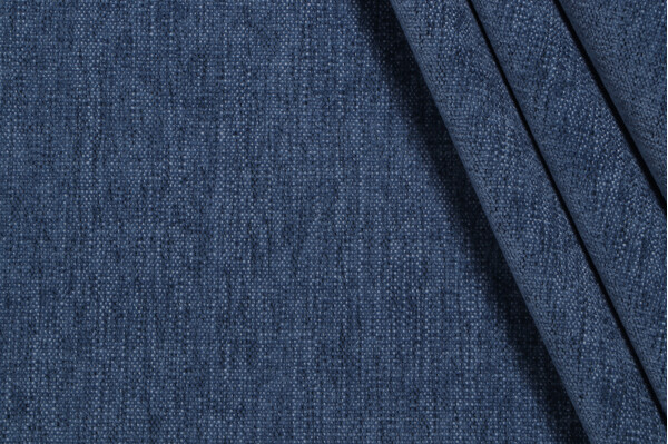 Sample of Crypton Bennett High Performance Woven Chenille Upholstery Fabric in Prussian 