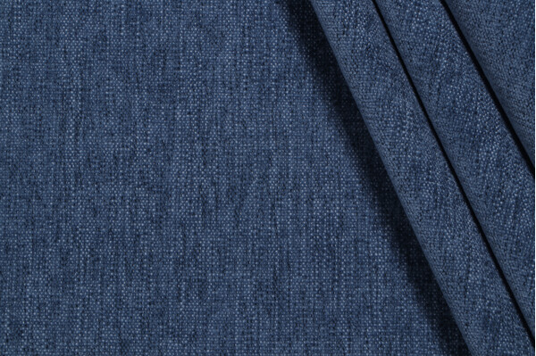 Sample of Crypton Bennett High Performance Woven Chenille Upholstery Fabric in Prussian 