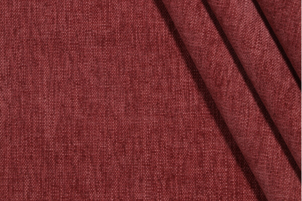 Crypton Bennett High Performance Woven Chenille Upholstery Fabric in Rouge 