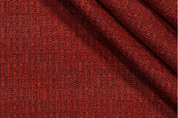 Burton Woven Chenille Upholstery Fabric in Paprika