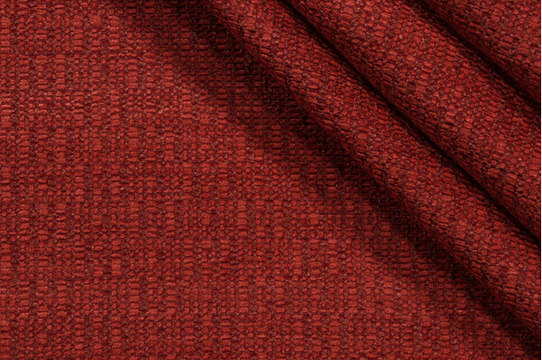 Burton Woven Chenille Upholstery Fabric in Paprika