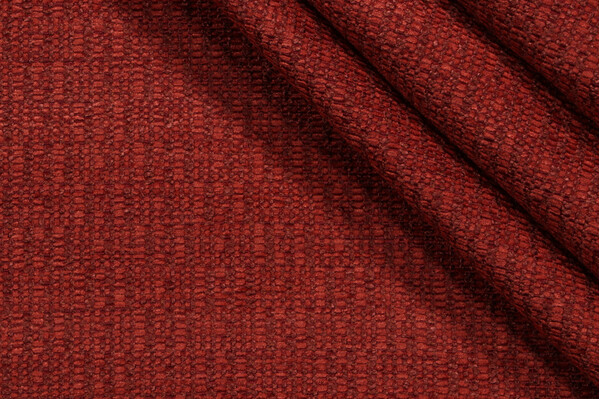 Burton Woven Chenille Upholstery Fabric in Paprika