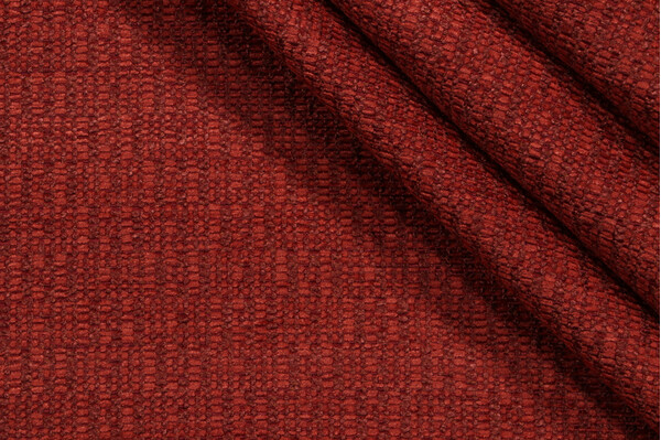 Burton Woven Chenille Upholstery Fabric in Paprika