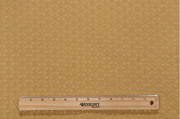 Scalamandre Bari Fiorellino Woven Upholstery Fabric in Dark Gold