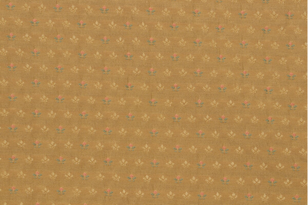 Scalamandre Bari Fiorellino Woven Upholstery Fabric in Dark Gold