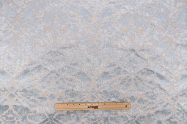 Scalamandre Palazzo Velvet Upholstery Fabric in Glacier